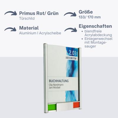 Türschild PRIMUS Frei Besetzt